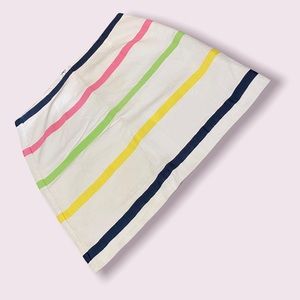 NWOT VINEYARD VINES pique cotton stripped skirt 10